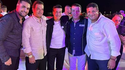 نجوم الفن يحتفلون بعيد ميلاد مصطفى كامل في العلمين الجديدة (صور)