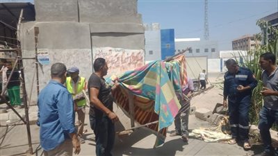 حملة مكبرة لرفع الإشغالات والتعديات بشوارع التل الكبير في الإسماعيلية(صور) 