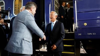 في زيارة ليومين، الرئيس البرتغالي يصل إلى كييف بالقطار ويلتقي زيلينسكي غدا