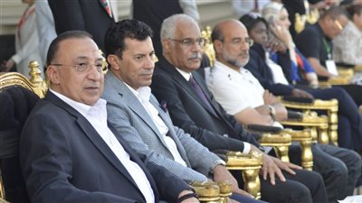 وزير الرياضة ومحافظ الإسكندرية ومجلس اتحاد الكرة في افتتاح تصفيات بطولة شمال أفريقيا