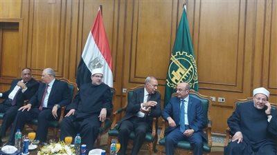 وصول مفتي الجمهورية ووزير العدل إلى القليوبية 