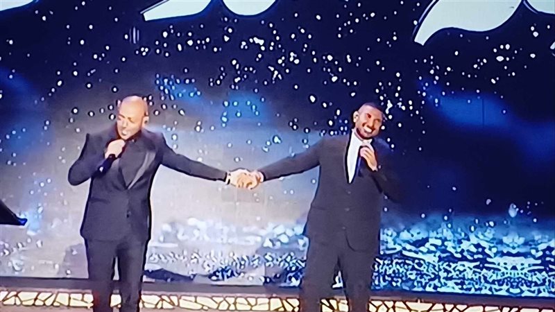 أحمد سعد وتامر عاشور،