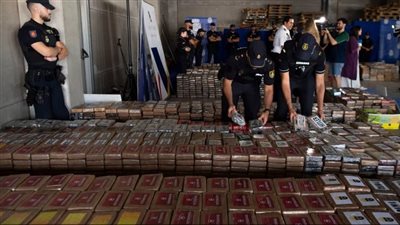 9.5 طن كوكايين، تفاصيل أكبر عملية تهريب مخدرات في إسبانيا 