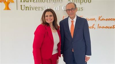 سها جندي تبحث مع المفوض الرئاسي القبرصي إطلاق النسخة 5 لمبادرة إحياء الجذور