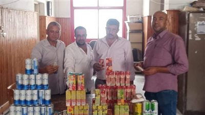 ضبط 15 طن جبس زراعى و3 أطنان ملح طعام مجهول المصدر بالبحيرة (صور)