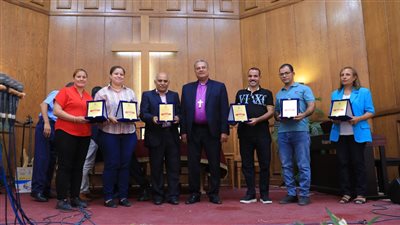 رئيس الإنجيلية يشارك الاحتفال بتوزيع جوائز مدارس الأحد لكنائس المنيا