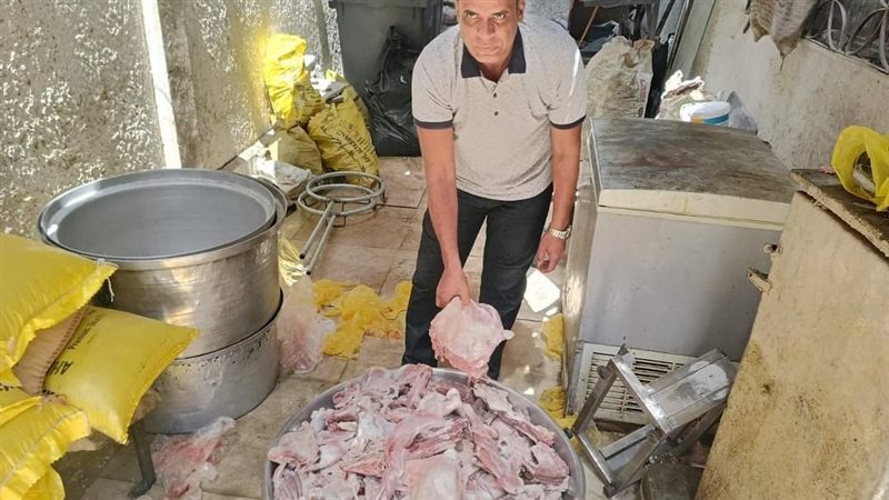 ضبط لحوم فاسدة بالجيزة،