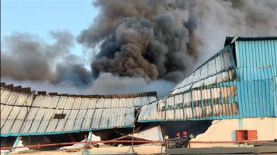  حريق بأحد المصانع بطريق الإسماعيلية الصحراوي 