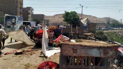 حملة لإزالة التعديات بشوارع نجع حمادي في قنا