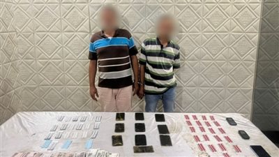 مباحث القاهرة تضبط 8 أشخاص بحوزتهم مخدرات (صور) 