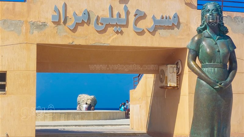 صورة تمثال ليلى مراد،