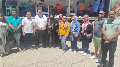 وفد وزارة العمل يصطحب مدير العمل الدولية لزيارة عربة تدريب متنقلة