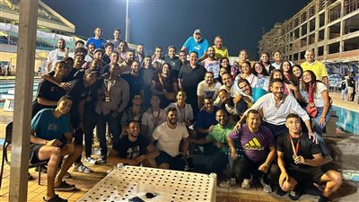 نادي الصيد يحصد الدرع العام لبطولة الجيزة للسباحة