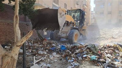 رفع 1200 نقلة بواقع 4500 طن مخلفات بحي جنوب الجيزة