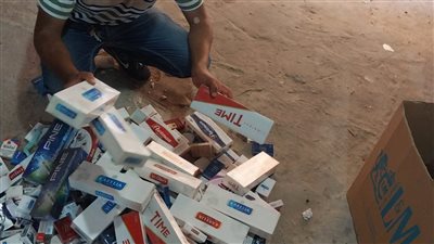 ضبط سجائر مجهولة المصدر فى الإسكندرية