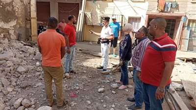 انهيار عقار بحي الجمرك في الإسكندرية (صور)