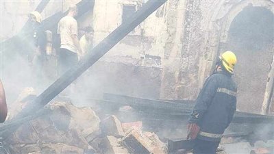 نشوب حريق في مسجد أثري بالدقهلية 