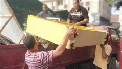 رفع 663 حالة إشغال طريق مخالف في البحيرة (صور)