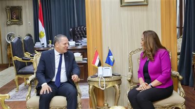 منال عوض تلتقى رئيس جامعة دمياط لبحث عدد من ملفات التعاون المشترك