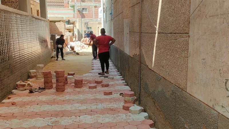 أعمال رصف الشوارع