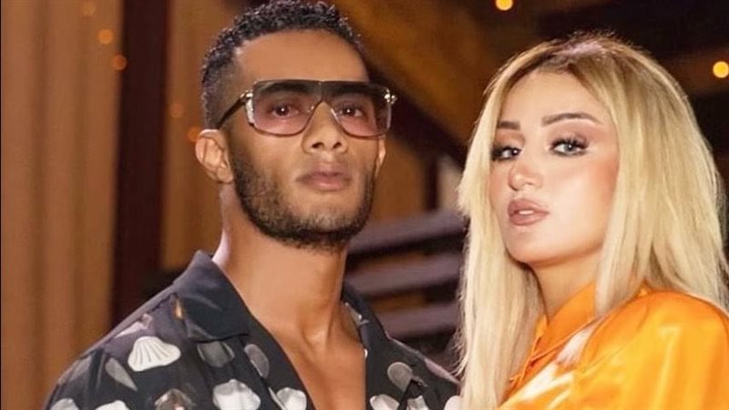 محمد رمضان وزوجته،