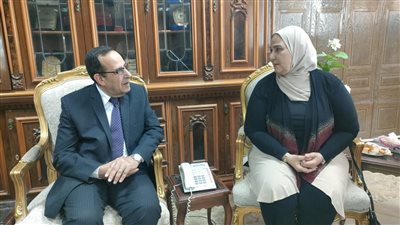 محافظ شمال سيناء يستقبل وزيرة التضامن الاجتماعي