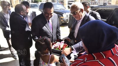 رضا حجازي وخالد شعيب يضعان حجر أساس مجمع المدارس الريفية بمطروح (صور)