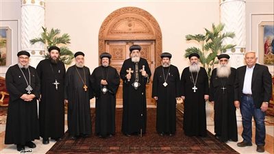 البابا تواضروس يتلقى تقريرا عن نشاط دير الأنبا برسوم العريان بالمعصرة