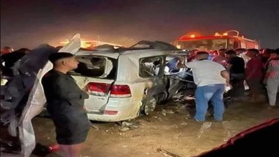 مصرع 13 شخصا وإصابة 16 آخرين أغلبهم إيرانيون بحادث سير مروع بالعراق