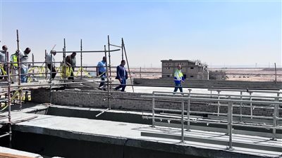 الموقف التنفيذى لمحطة معالجة الصرف الصحي بالعاصمة الإدارية