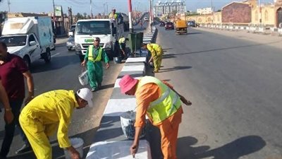 تكثيف أعمال النظافة والتجميل بمحافظة الشرقية 