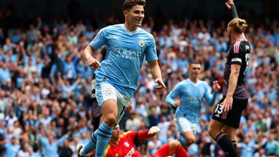 الدوري الإنجليزي، مانشستر سيتي يتقدم على فولهام 2-1 بالشوط الأول (صور)