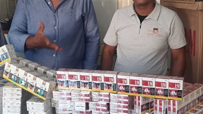 التحفظ على 400 علبة سجائر في حملة تموينية بالإسكندرية 
