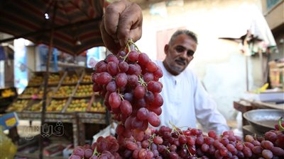 أسعار الفاكهة اليوم، العنب يرتفع لـ 110 جنيهات بسوق العبور
