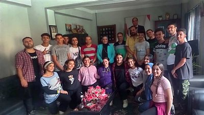 وكيل شباب الدقهلية تكرم فريق الفنون الشعبية (صور)