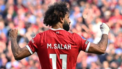 محمد صلاح يتقدم لليفربول بهدفين أمام برايتون في الشوط الأول 