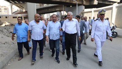 محافظ الجيزة يتابع إنشاء موقف سرفيس ناهيا وتوسعاته أسفل محور كمال عامر (صور)