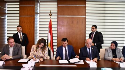 وزير الرياضة يشهد توقيع بروتوكول تعاون مع التحالف الوطني للعمل الأهلي التنموي