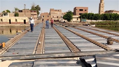 استئناف إحلال وتجديد كوبري علي باشا بمركز مطاي بالمنيا