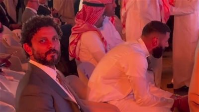 حسام غالي بجوار كريم بنزيما في قرعة كأس العالم للأندية