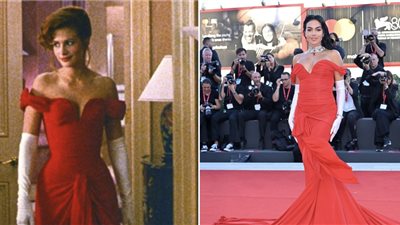 جورجينا رودريجيز تعيد إحياء فستان جوليا روبرتس الأيقوني في Pretty Woman (صور)