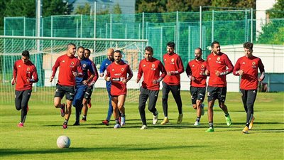 الأهلي في النمسا، مران خفيف للفريق قبل العودة إلى القاهرة 
