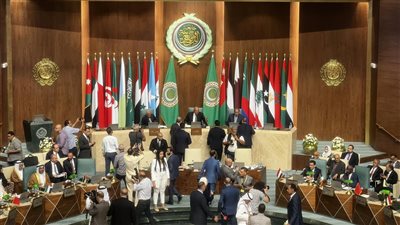 سامح شكرى يطالب مجلس الجامعة العربية بالاستمرار في دعم مصر بقضية سد النهضة 