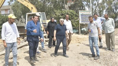 رئيس مياه دمياط يتابع مشروعات حياة كريمة