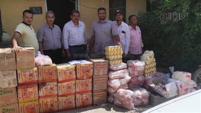 ضبط كميات من السلع التموينية قبل بيعها بالسوق السوداء في بني سويف 