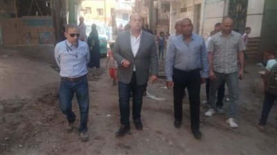 نائب محافظ الجيزة يتفقد أعمال تطوير مدينة أوسيم (صور)