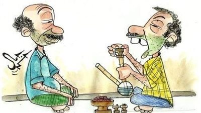 أزمة السجاير في كاريكاتير فيتو