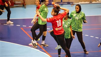 فريق سيدات يد الأهلى يفوز على مركز شباب الجزيرة في بطولة منطقة القاهرة