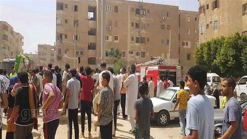 حريق شقة سكنية بالعاشر