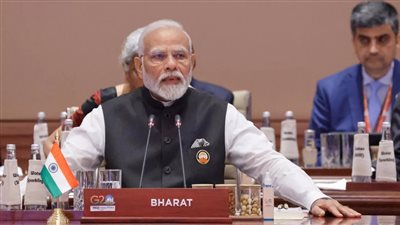 مودي يظهر في قمة العشرين وأمامه لافتة بهارات بدلا من الهند